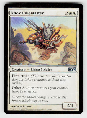 Magic 2010 (M10) #26 Rhox Pikemaster