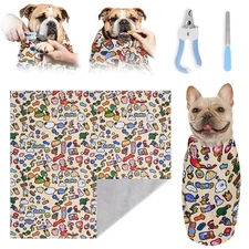 Cat Grooming Blanket Dog Restraint 32x32 Anti-Bite Anti-Scratch Wrap