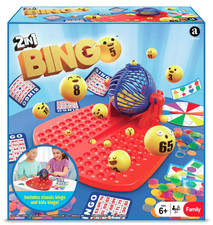 2 in 1 Bingo Classic Kids Lotto Lottery Number Spin Match Board Game Ambassador