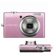 Nikon COOLPIX S570 Digital Camera 12MP 5x Optical Zoom Pink Red-Eye Reduction