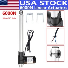 Heavy Duty 6000N 16" Electric Linear Actuator Motor Linear Motion Brackets SJ