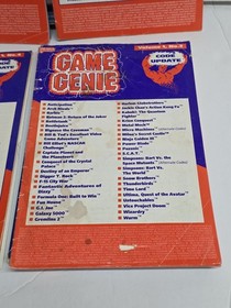 NES Game Genie Lot Enhancer Code Update Vol. 1 No. 3 through Vol. 3 No. 2 & Book