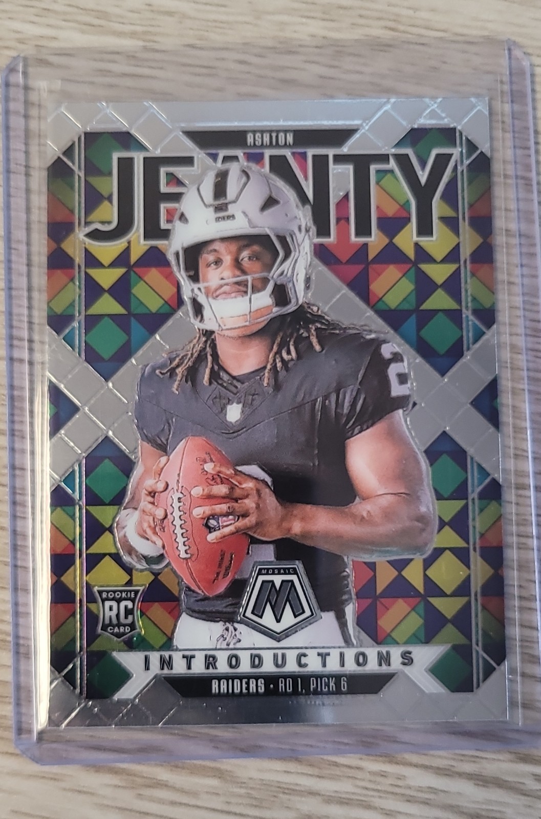 2025 Panini Mosaic - Ashton Jeanty Introductions #3 No Huddle Silver Disco Prizm