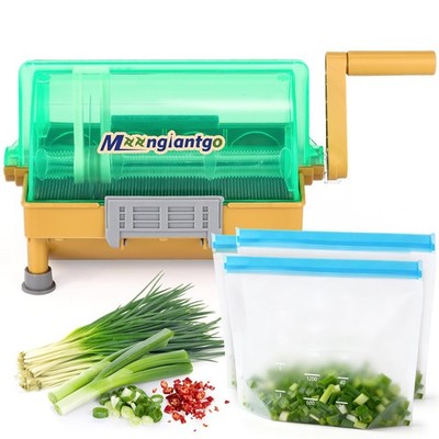 Commercial Scallion Slicer 3mm Blade Manual Spring Onion Shredder