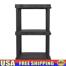 3 Tier Plastic Shelving Unit Storage Home Garage Utility Room 150lb Capacity New