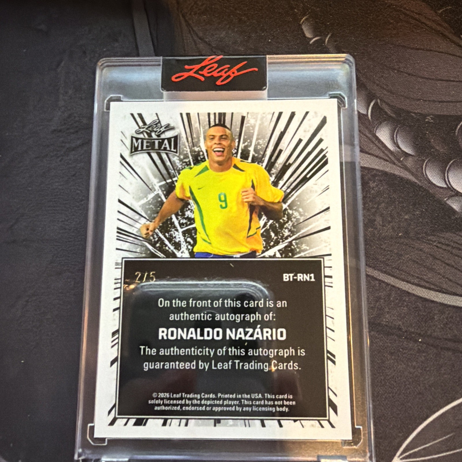 2026LEAF Metal AUTO Ronaldo Nazario /5 view 2