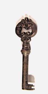 Ornamental Skeleton Clock Key Antique Victorian Tool  2.5'' Tall
