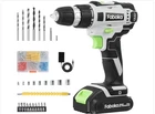 FABOKA 21V CORDLESS DRILL SET POWER DRILLS KIT 2X with  2.0AH BATTERY, NEW
