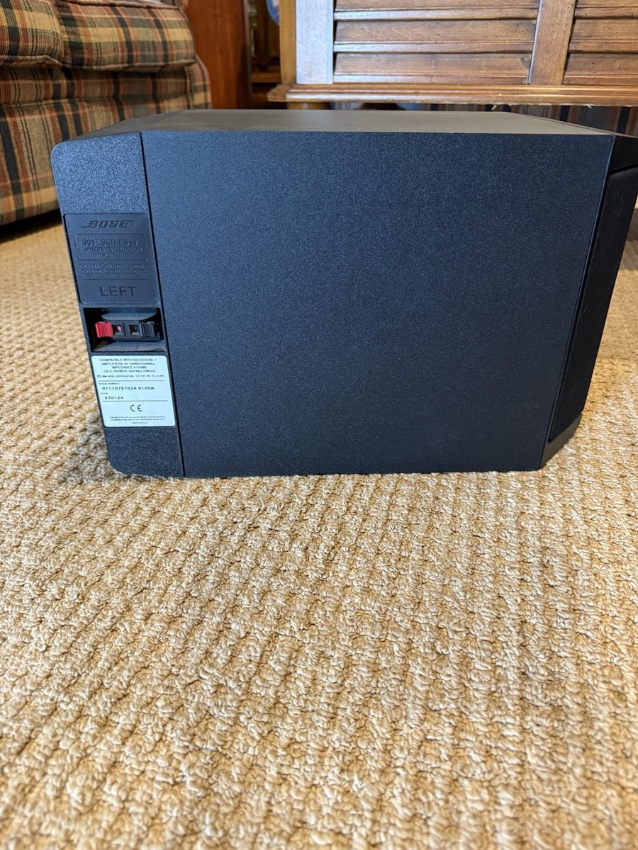 Bose 301 Series IV Direct Reflecting Speakers Pair Black Left