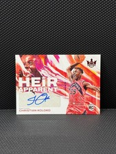 2022-23 Panini Court Kings Christian Koloko /99 Red RC Auto Heir #HA-CKR Raptors