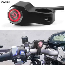 7/8" Motorcycle Handlebar Control Start Switch Momentary Horn Push Button ATV
