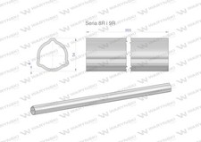 WARYNSKI Series 8R and 9R Inner Tube Drive Shaft Telescopic Roller