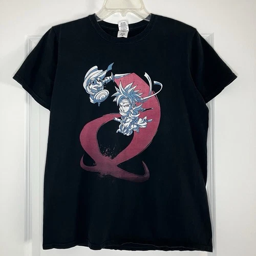 Rare Vintage Chrono Trigger Video Game SNES Glenn Frog  T Shirt Men’s Med Black
