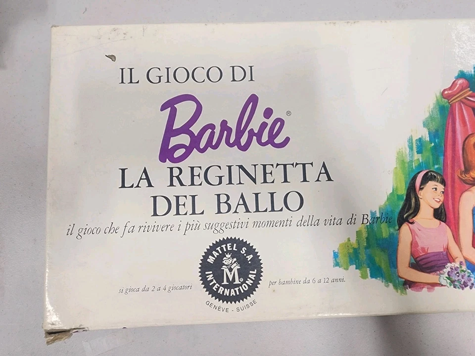 Vintage 1963 Mattel Italian Barbie Queen of the Prom Board Game Near Complete  - Image 2 of 4