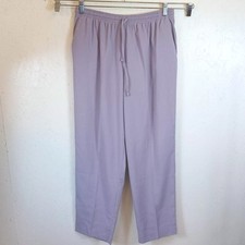 Alfred Dunner Women's Siesta Key Lilac Pull On Pants-18P-Proportioned Medium