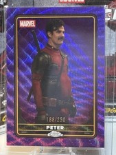 2025 Topps Chrome Marvel Peter Purple Parallel /299 Deadpool Wolverine