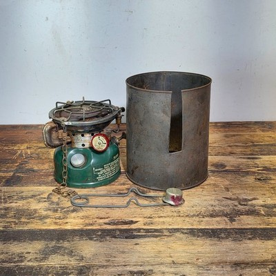 Rare Vintage Coleman Stove 501 502 Hybrid Transitional 1961 Green AS-IS