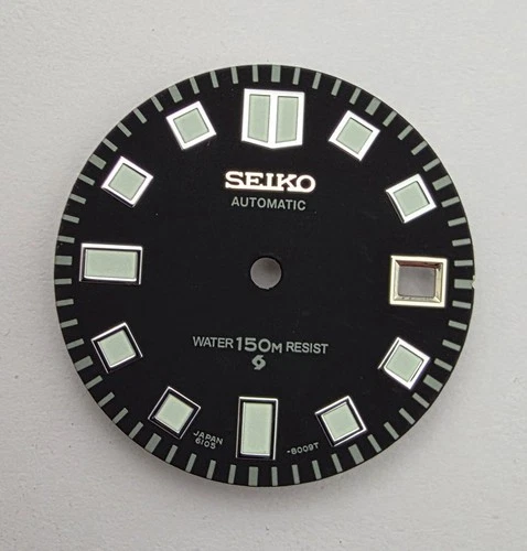 NEW SEIKO SUWA DIAL FOR 6105 8000 8009 6105-8110 8119 WHITE VER. WATCH BVT00474