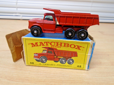 Clean Matchbox Lesney England Cast Metal #48 Dodge Dumper Truck OB