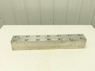 #ad #ad Daman AD03HP074S PC 7 Station Aluminum Hydraulic Manifold Valve Block D03 SAE $199.99