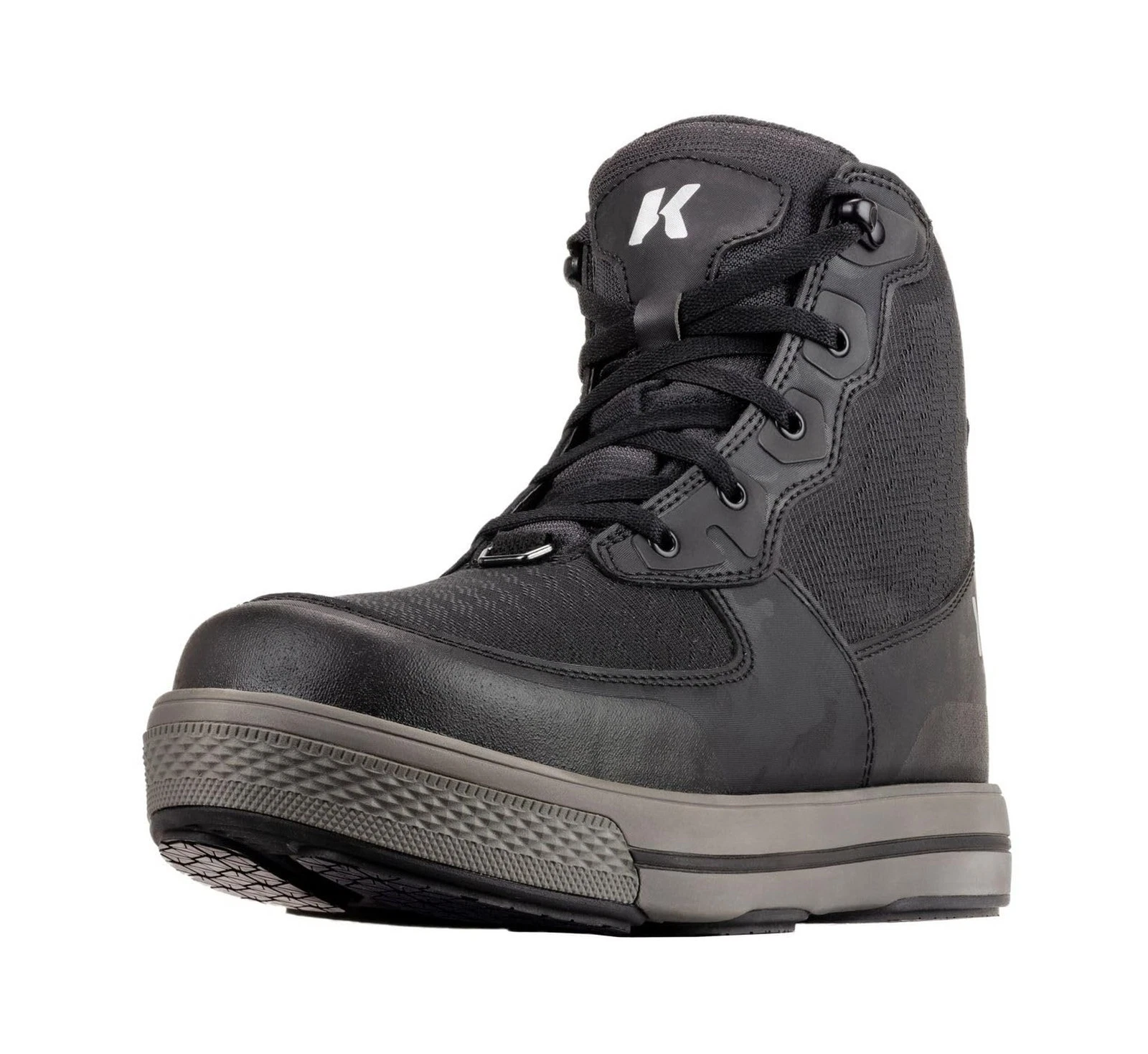 Korkers Men's Stealth Sneaker Wading Boot with Fixed Kling-On Rock Soles 13