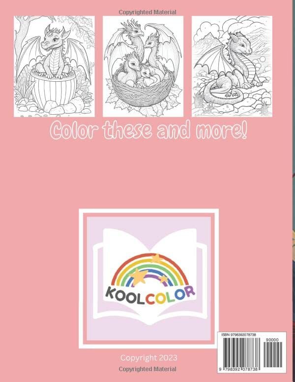 Dragons Coloring Book Incredible dragons coloring book for kids! eBay