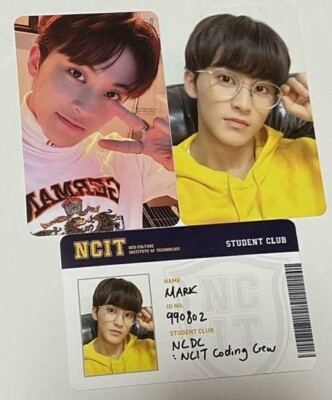 NCT127 MARK Official Photo card NCIT night day ID Sticker Random