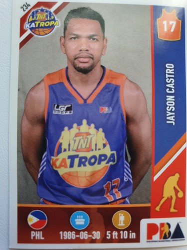 JAYSON CASTRO 2018 PBA Stickito #234 TNT Katropa Philippines Basketball Sticker - Picture 3 of 3
