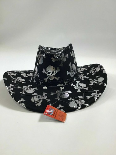 Black Skull \u0026 Cross Bones Cowboy Fedora 