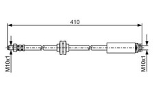 BOSCH Bremsschlauch Für MAZDA 3 5 VOLVO C30 C70 S40 V50 1987481022