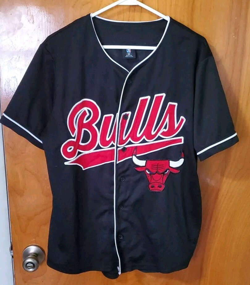 Vtg 90s NBA Chicago Bulls Baseball Jersey #66 Rare Sz M | eBay