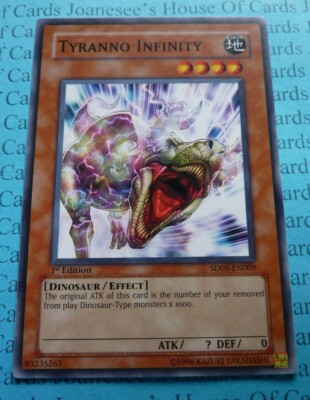 yugioh tyranno infinity deck Tyranno Infinity SD09-EN009 Common Yu-Gi-Oh Card 1st Edition