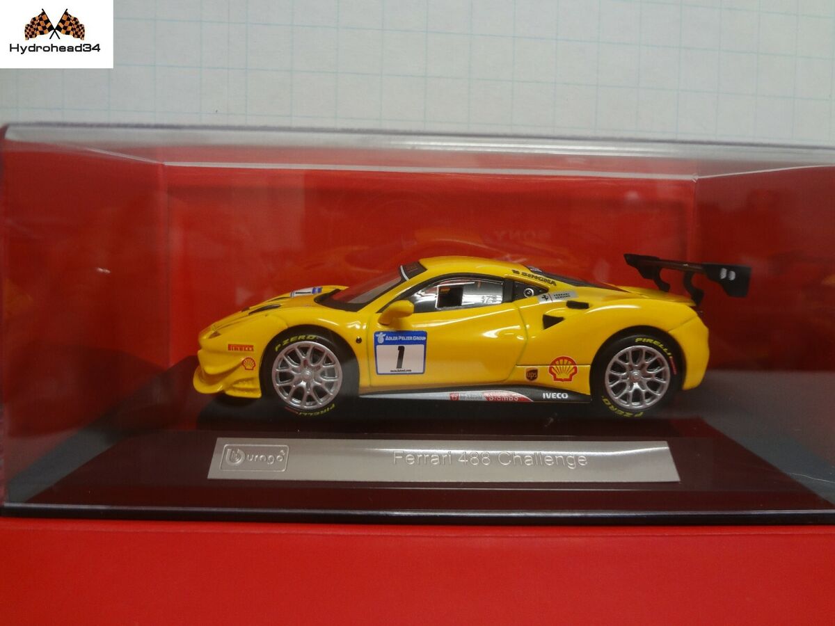 Bburago 1:43 Scale Ferrari Racing - 488 Challenge 2017 #62