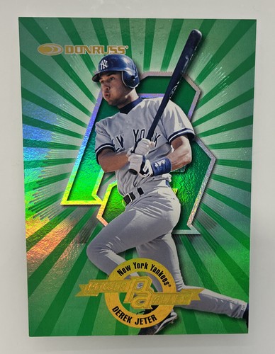 1997 Donruss Derek Jeter Power Alley Insert Green #3434/4000 New York Yankees - 第 1/2 張圖片