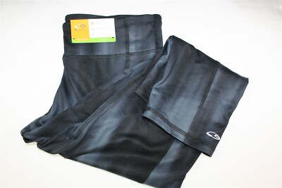 908W2 Champion C9 P9887 Capri Length Pants Duo Dry Tight Stretch SM Black NWT