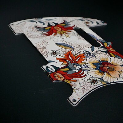 Fender Tele Pickguard   Folk Flowers   Custom Pickguard   Graphic   Stormguitar