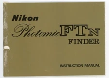 NIKON PHOTOMIC FTN FINDER Instruction Manual