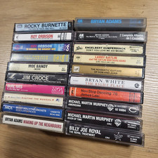 Lot of 20 Country Music Cassettes - Orbinson Adams Ives More