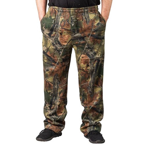 Herren Mossy Oak/Tarnmuster unten offen Baumwollmischung gemütlich Lounge Jagd Jogginghose - Bild 8 von 20