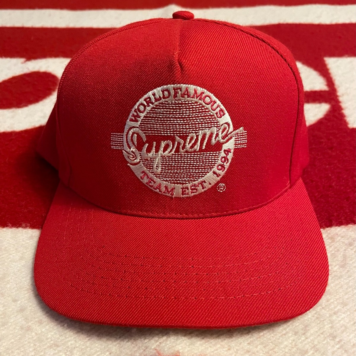 Supreme — College Logo 5-Panel Hat Snapback Cap 2008 FW08