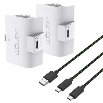 Venom High Capacity 1100mAh Rechargeable Battery Twin Pack - White Xbox Serie... - Image 1 of 4
