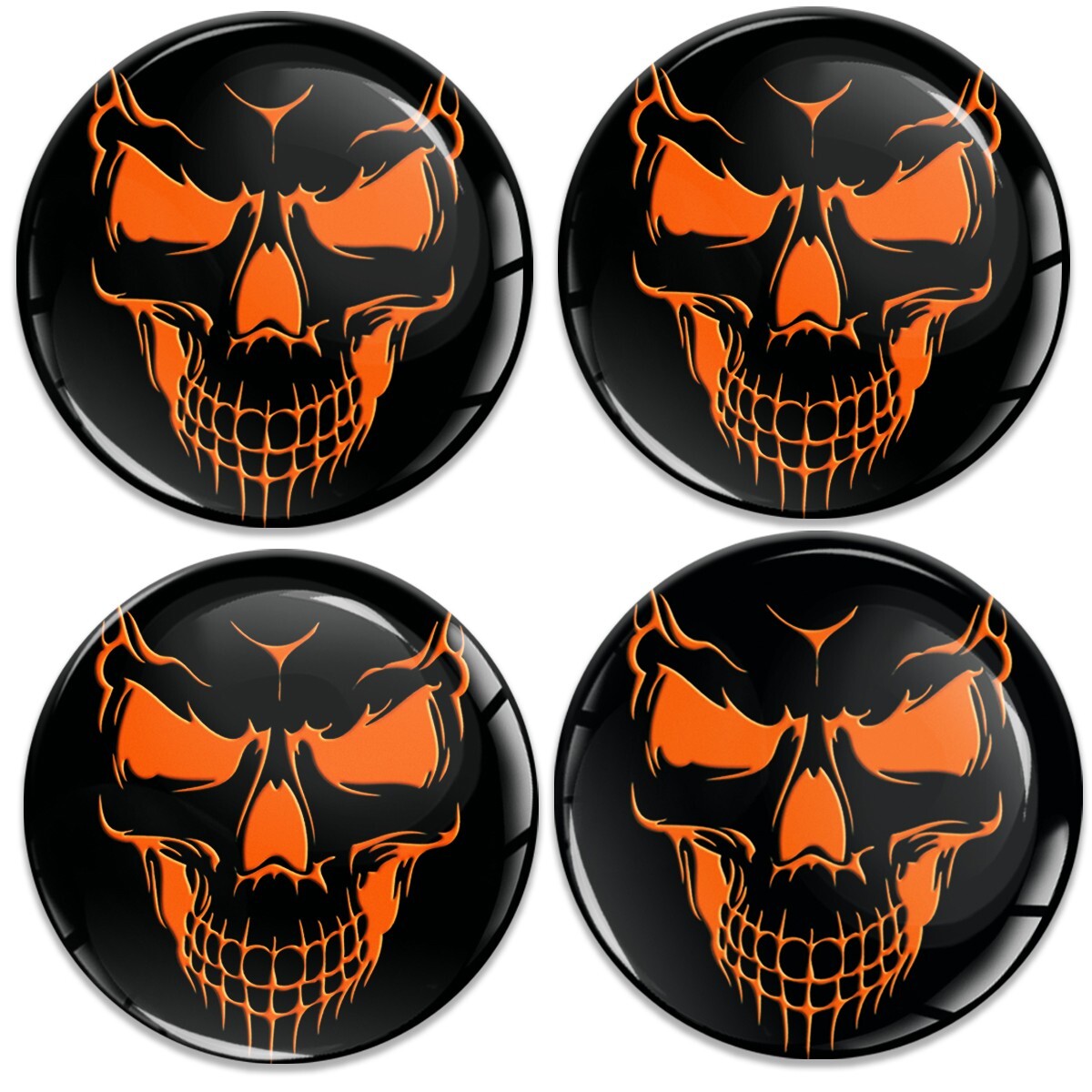 Usa Flag Wheel Stickers 4x 65mm 3D Domed Wheel Center Cap Stickers ...