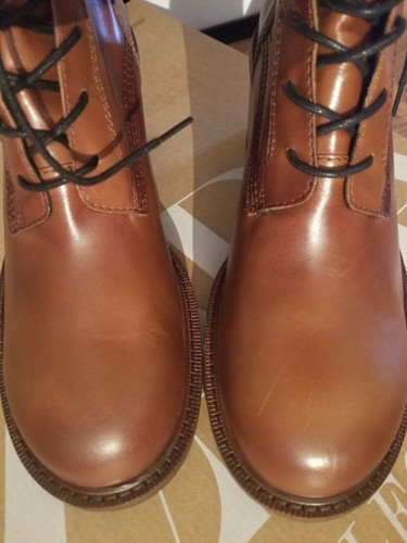 BOTAS AL TOBILLO ZARA CON TACÓN DE CUERO Marrón - 1923/510 Talla EE. UU. 9 EU 40 - Imagen 4 de 6