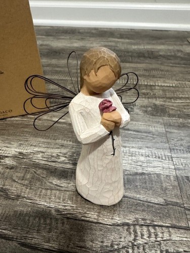 Willow Tree Loving Angel Figurine Rose 2002 Susan Lordi Demdaco -brand new!