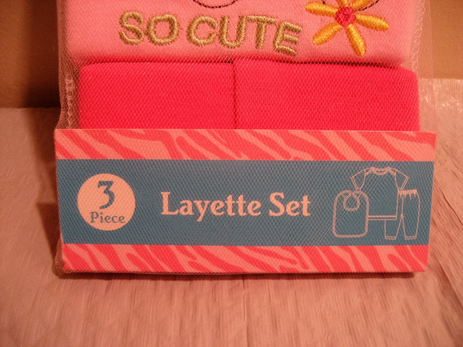 3 piece layette set by cribmates 0-6 months new