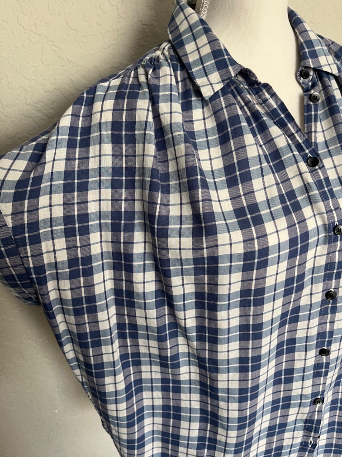 Madewell plaid button down blouse - image 2