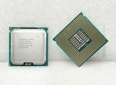 A pair of Intel Xeon X5482 (SLBBG) 3.2GHz 12M 1600MHz Quad-Core Sockel771 PC CPU