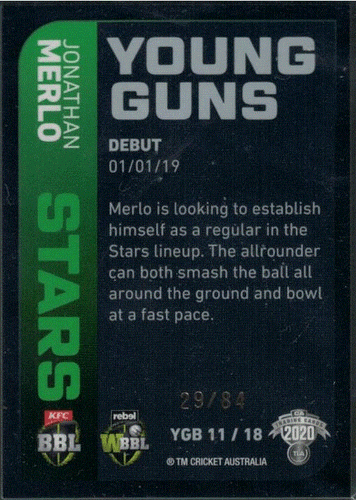 2020/21 CA Traders Cricket Young Guns (Black) individual Card Sale only Nr-Mint - Picture 20 of 28