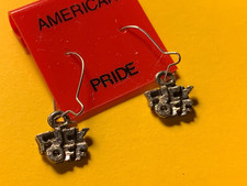 Fuch Off Vintage 1980s Heavy Metal Punk Earrings Set Silver Color