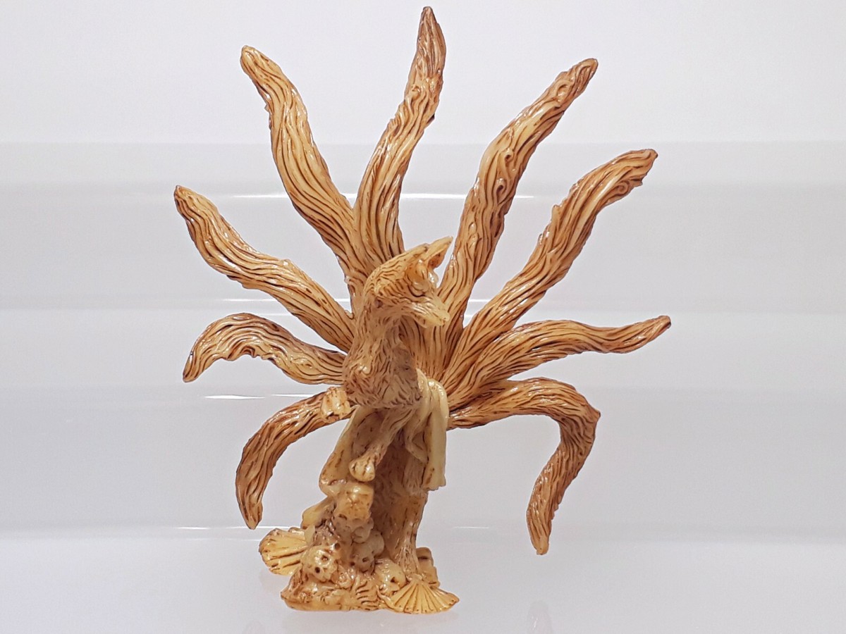 Nine-tailed Fox Figure Kaiyodo Furuta Yokai Collection Ivory Color